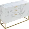 Credenza 'Lavangen' con un'anta e 3 cassetti 75 x 100 x 35 Anteprima dell’immagine prodotto 4