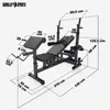 GORILLA SPORTS® Hantelbank mit Gewichten - 170 cm Produktbild-Vorschau 2