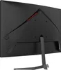 The back of a black computer monitor on a black background. Produktbild-Vorschau