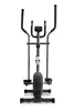 A front view of a black and gray elliptical machine against a white background. Produktbild-Vorschau
