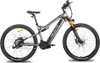 A studio shot of a gray electric mountain bike against a white background. Produktbild-Vorschau