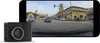 A Garmin dash cam is shown next to a smartphone displaying a video feed from the dash cam. Náhľad obrázku produktu