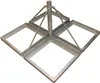 PremiumX Flachdachständer DELUXE 4x 50x50cm 1,2m Mast 60mm Produktbild-Vorschau 2
