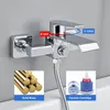 Waterval Badarmatuur - Badkuiparmatuur - Chroom - Mengkraan Productafbeelding-voorbeeld 3