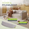 Kanapa dla dzieci Juskys Kayo – sztruksowa, modułowa i Podgląd zdjęcia produktu 3
