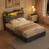 INONEFT Boxspringbett Polsterbett 140x200 mit LED und Produktbild-Vorschau 2