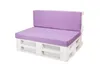 Palettenkissen-Set 120×80 x 120×50 cm Helllila – Sitz- und Produktbild-Vorschau 1