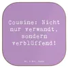Mr. & Mrs. Panda Untersetzer für Gläser Spruch Cousine Produktbild-Vorschau 1