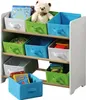 Kinderregal mit 9 Stoffboxen, weiß Produktbild-Vorschau 4