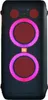 A black JBL PartyBox 310 speaker with pink and red lights. Produktbild-Vorschau