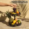 eluno 2-stöckige eckige Obstetagere / Brotkorb, Obstschale, Produktbild-Vorschau 4
