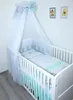 Primawela Baby Bettset - 6 teiliges Set mit Chiffon Himmel Produktbild-Vorschau 1