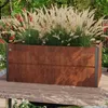 Vyvýšený záhon 200 x 100 x 77 cm, ocel Corten, rezavý Náhled obrázku produktu 2