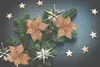 Weihnachtsbaumblumen - beiger Weihnachtsstern, Stern von Produktbild-Vorschau 10