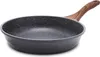 A frying pan with a wooden handle is shown against a white background. Produktbild-Vorschau
