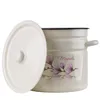 EMALIA RYBNIK Emaille-Topf mit Deckel MAGNOLIA Creme 12l Produktbild-Vorschau 7