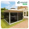 VOUNOT® Pavillon 3,6x3,6m, Pop Up Partyzelt mit Mesh Sides Produktbild-Vorschau 4