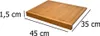 EXCELLENT HOUSEWARE Schneidebrett Nudelbrett 45x35 cm Produktbild-Vorschau 20