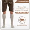 Trachtensocken Trachtenstrümpfe Zopfmuster 40cm, Produktbild-Vorschau 3