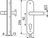 Edelstahl Haustür Schutzbeschlag 1586 U-Form HS-92mm ES1 Produktbild-Vorschau 1