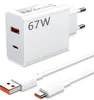 A white USB-C charger and cable set against a white background. Produktbild-Vorschau
