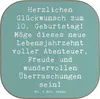 Mr. & Mrs. Panda Untersetzer Glas Spruch 10. Geburtstag - Produktbild-Vorschau 1