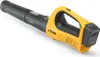 A yellow and black leaf blower is shown against a white background. Produktbild-Vorschau