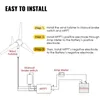 Diagram showing the installation steps for a wind turbine generator system. Anteprima dell’immagine prodotto