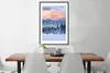 MuchoWow® Gerahmtes Poster Schnee - Himmel - Wald - Winter Produktbild-Vorschau 3