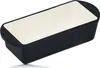 A black loaf pan with a white interior sits on a white surface. Produktbild-Vorschau