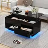 Merax Hochglanz Lift-Top Couchtisch mit LED-Beleuchtung, Produktbild-Vorschau 5