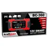 A product shot of a Kraftmax BC-360 battery charger on its packaging. Produktbild-Vorschau