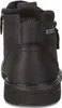 Close-up rear view of a black boot. Produktbild-Vorschau