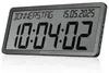 Kienzle Funkwanduhr mit Datum großem LCD Display Anthrazit Produktbild-Vorschau 1