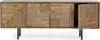 TV-Board Darsey 140x32,5x53cm Mango-Holz Natur 4-Türig mit Produktbild-Vorschau 3