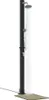 Doccia Solare da Esterno Nero 217 cm PVC e Alluminio Anteprima dell’immagine prodotto 1