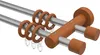 Interdeco Gardinenstange / Vorhangstange Silbergrau / Produktbild-Vorschau 1