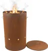 Relaxdays Braciere, acciaio Corten, effetto ruggine, A x P: Anteprima dell’immagine prodotto 1