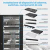 Extralink Armadio Rack da Pavimento 37U 600 × 600 mm Nero Anteprima dell’immagine prodotto 2