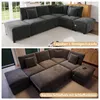 Merax L-förmiges Ecksofa mit Schlaffunktion, 6-Sitzer Produktbild-Vorschau 6