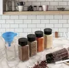 24er Gewürzgläser Set,120ml Glas Gewürzdosen eckig Produktbild-Vorschau 2