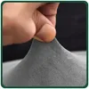 4 Stück Stuhlhussen XL Hellgrau - Samt Stuhlbezug - Produktbild-Vorschau 3