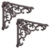 6 x staffe per scaffali in stile antico, supporti per Anteprima dell’immagine prodotto 1