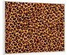 Wallario Wandbild Leopardenmuster  in orange schwarz, Produktbild-Vorschau 2
