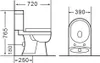 Domotechnika | Kompakt Wc Premium - 76,5X39X72 Cm - Weiß - Produktbild-Vorschau 7
