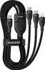BASEUS Starker 3in1 Kabel: USB-C Lightning, PD 100W, Nylon Produktbild-Vorschau 2