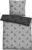 Biberna Wendebettwäsche grau 1x 135x200 cm + 1x 80x80 cm Produktbild-Vorschau 8