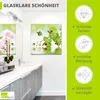ARTland Glasbild Schöne Orchidee mit grünem Hintergrund Produktbild-Vorschau 2