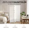 Homestyle4u, paravent, rozdeľovač priestoru, 3-dielny, Náhľad obrázku produktu 3
