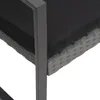 vidaXL 3dílný zahradní jídelní set s polštáři Dark Grey PP Náhled obrázku produktu 5